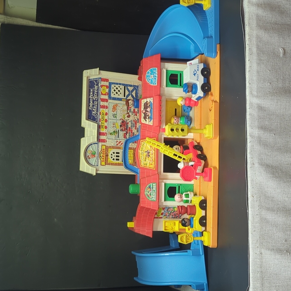 Vintage Fisher Price Main Street,‎ 1980s Toy, 1986, Little People, Fisher Price